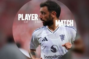 梅开二度！曼联官方：B费当选vs西汉姆的热身赛全场最佳球员