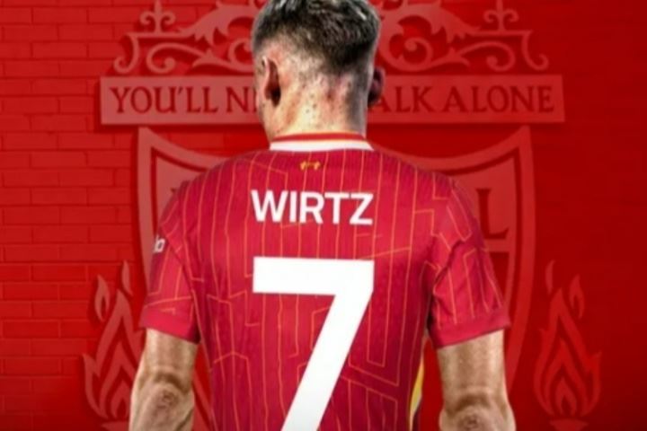 接替迪亚斯！英媒：维尔茨将身穿利物浦7号球衣征战下赛季